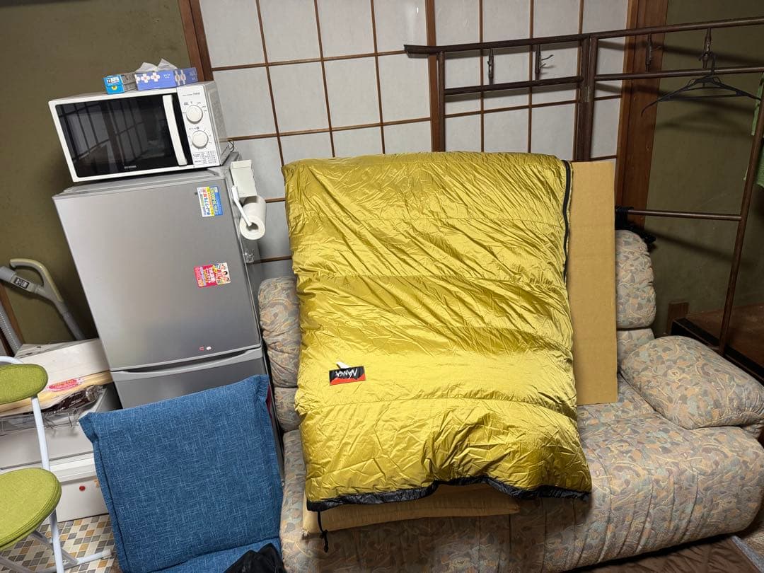 ナンガ オリジナル オーロラライト 封筒型 800DX COYOTE ブラック