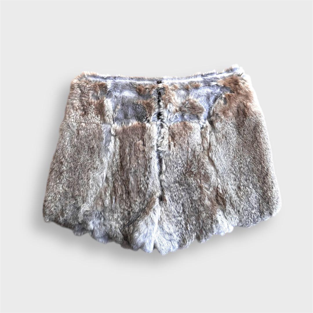 パンツ NUMBER (N)INE 09AW real rabbit fur pants