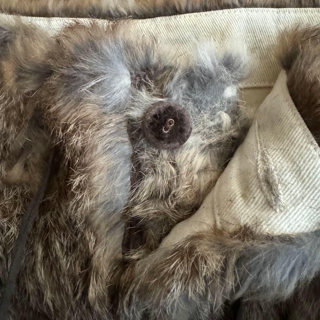 パンツ NUMBER (N)INE 09AW real rabbit fur pants