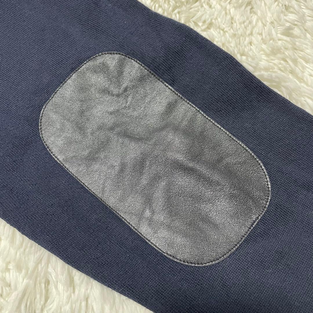 2011SS ハンマースリーブ エルボーパッチ カーディガン ネイビー XL