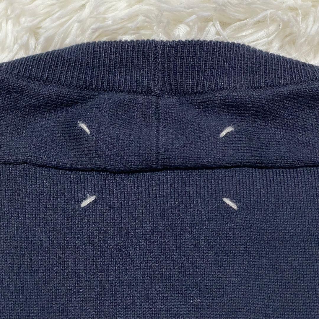 2011SS ハンマースリーブ エルボーパッチ カーディガン ネイビー XL