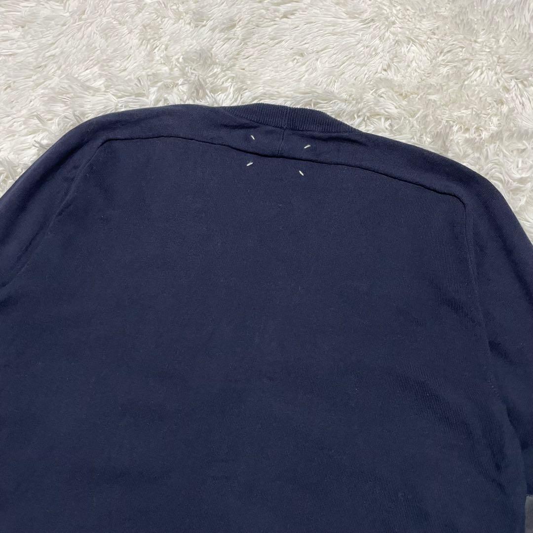 2011SS ハンマースリーブ エルボーパッチ カーディガン ネイビー XL