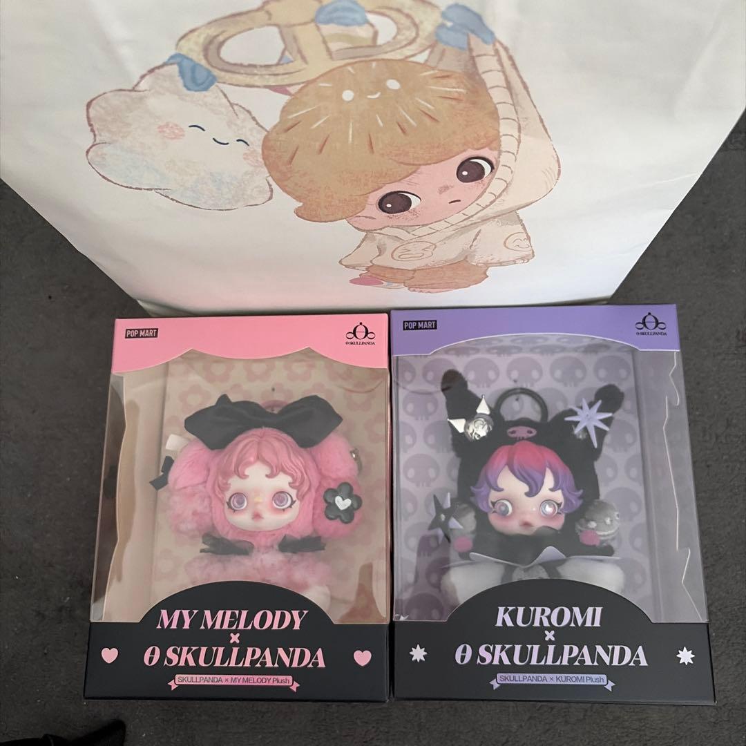 o**様 SKULLPANDA マイメロ クロミ ぬいぐるみ POPMART ス