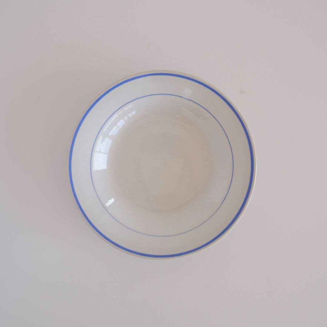 オールドアラビア　ARABIA 深皿 プレート　ブルーライン