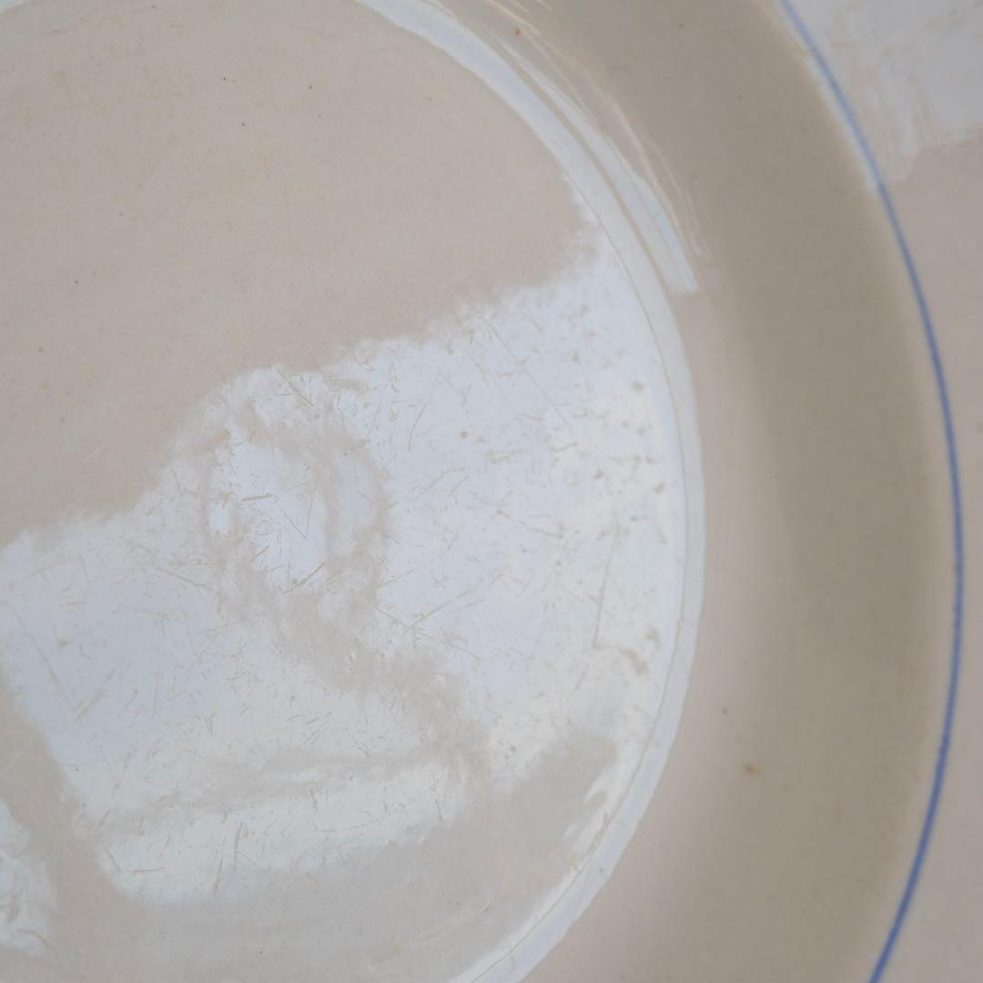 オールドアラビア　ARABIA 深皿 プレート　ブルーライン