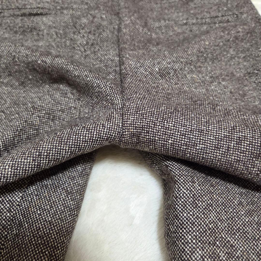 美品　UNTITLED　シルク混　セットアップ　スーツ　ブラウン　パンツスーツ