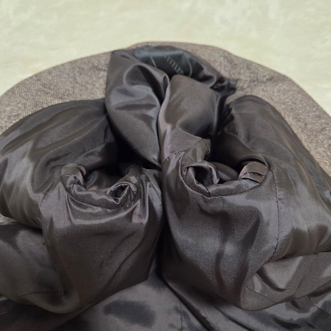 美品　UNTITLED　シルク混　セットアップ　スーツ　ブラウン　パンツスーツ