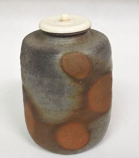 茶道具 茶入 備前 肩付 伊勢崎競 伊勢崎満 4男 新品未使用