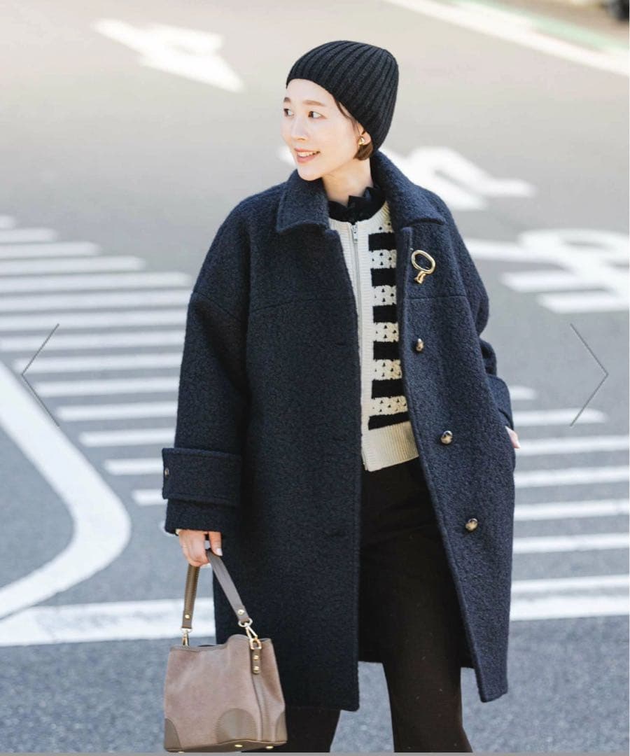 F by ROSSO 『UR TECH』ブークレステンカラーコート