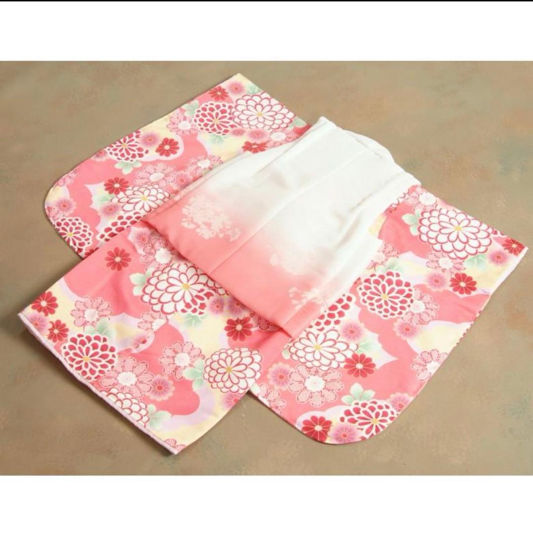 七五三 フルセット　着物　3歳　被布　女の子　ピンク　リョウコキクチ