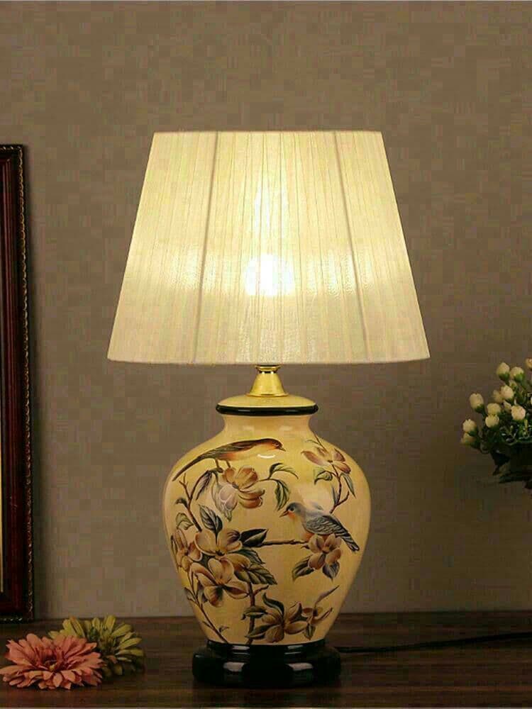 照明スタンドライト テーブルランプ デスクライト．新品 高級陶器卓上ステンド5