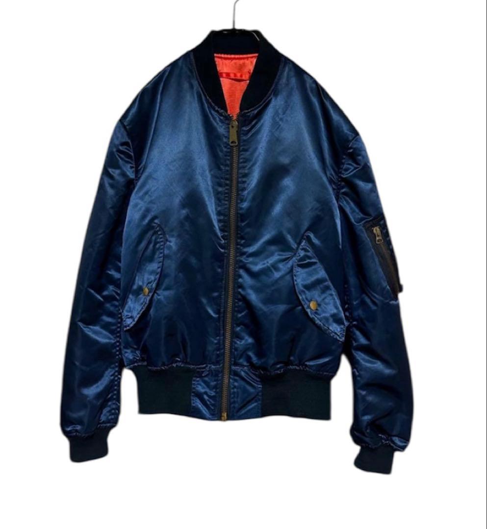 ALPHA MA-1 フライトジャケット Mサイズ ネイビー