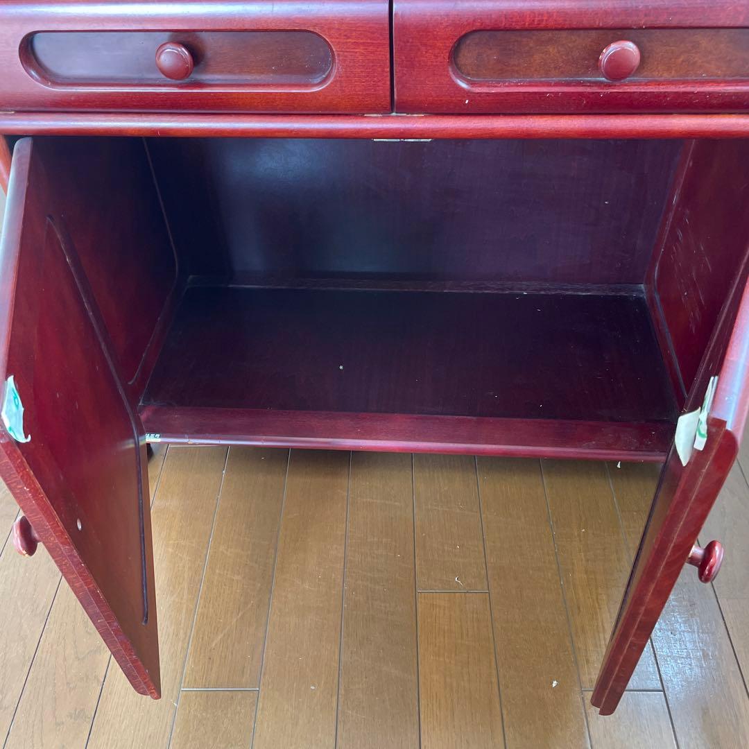 超お得 カリモク　昭和レトロ 木製コンソールテーブル コールキャビネット 古家具