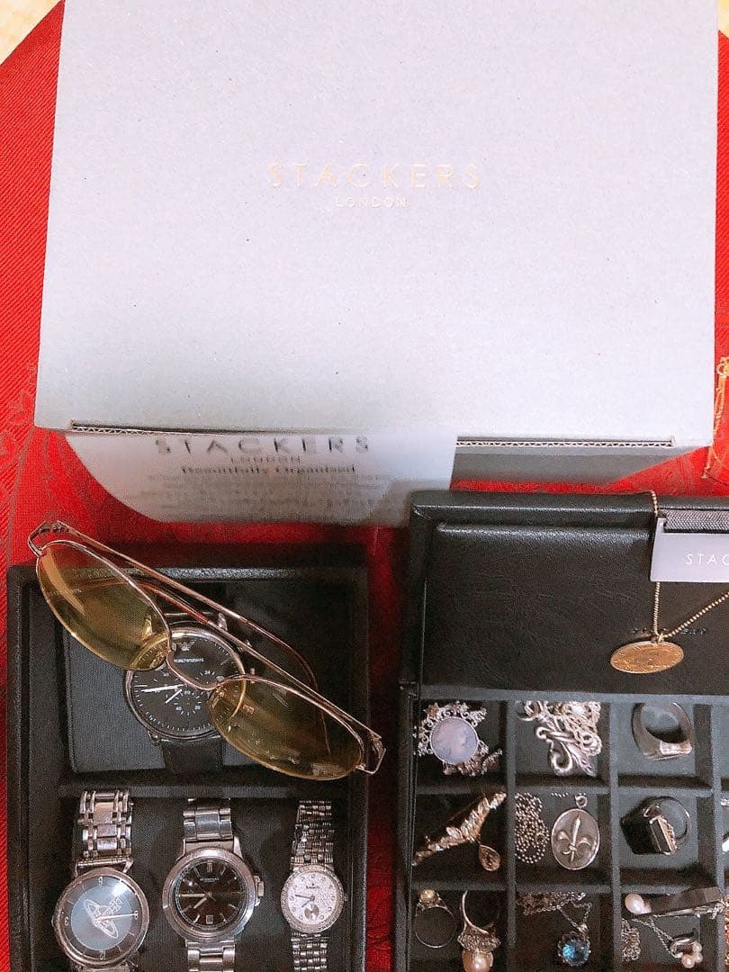 UNITED ARROWS STACKERS 時計 アクセサリーBOX ブラック