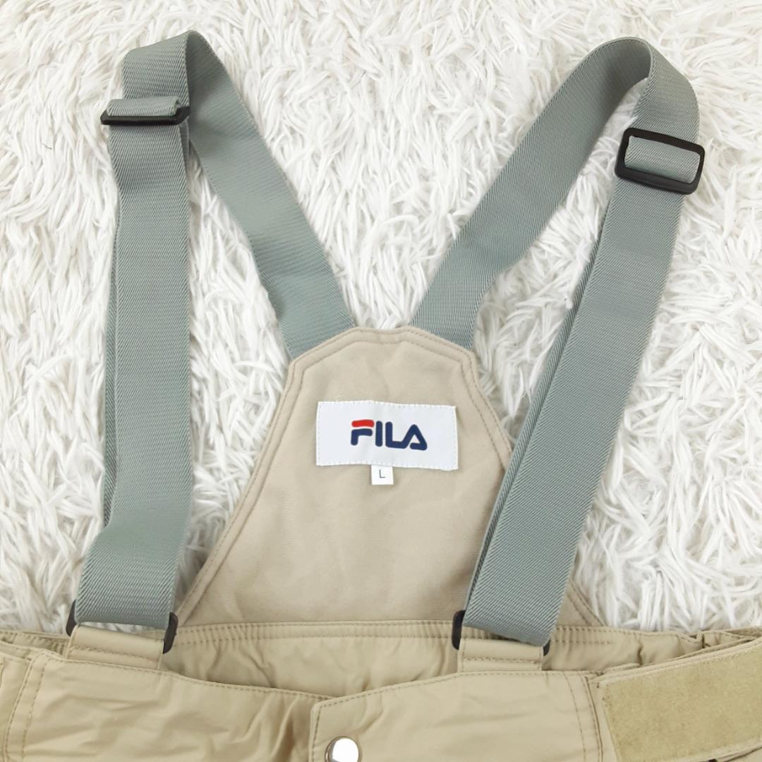 美品◎FILA フィラ スキーウェアセットアップ レディース ブラウン系 防水