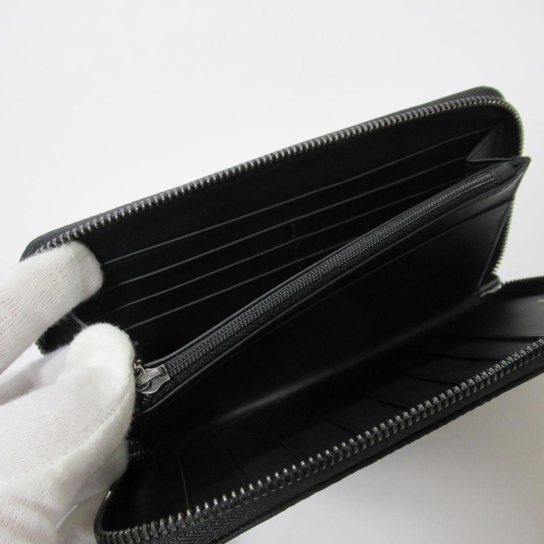 ブラックレーベルクレストブリッジブラック ラウンドジップウォレット / 長財布
