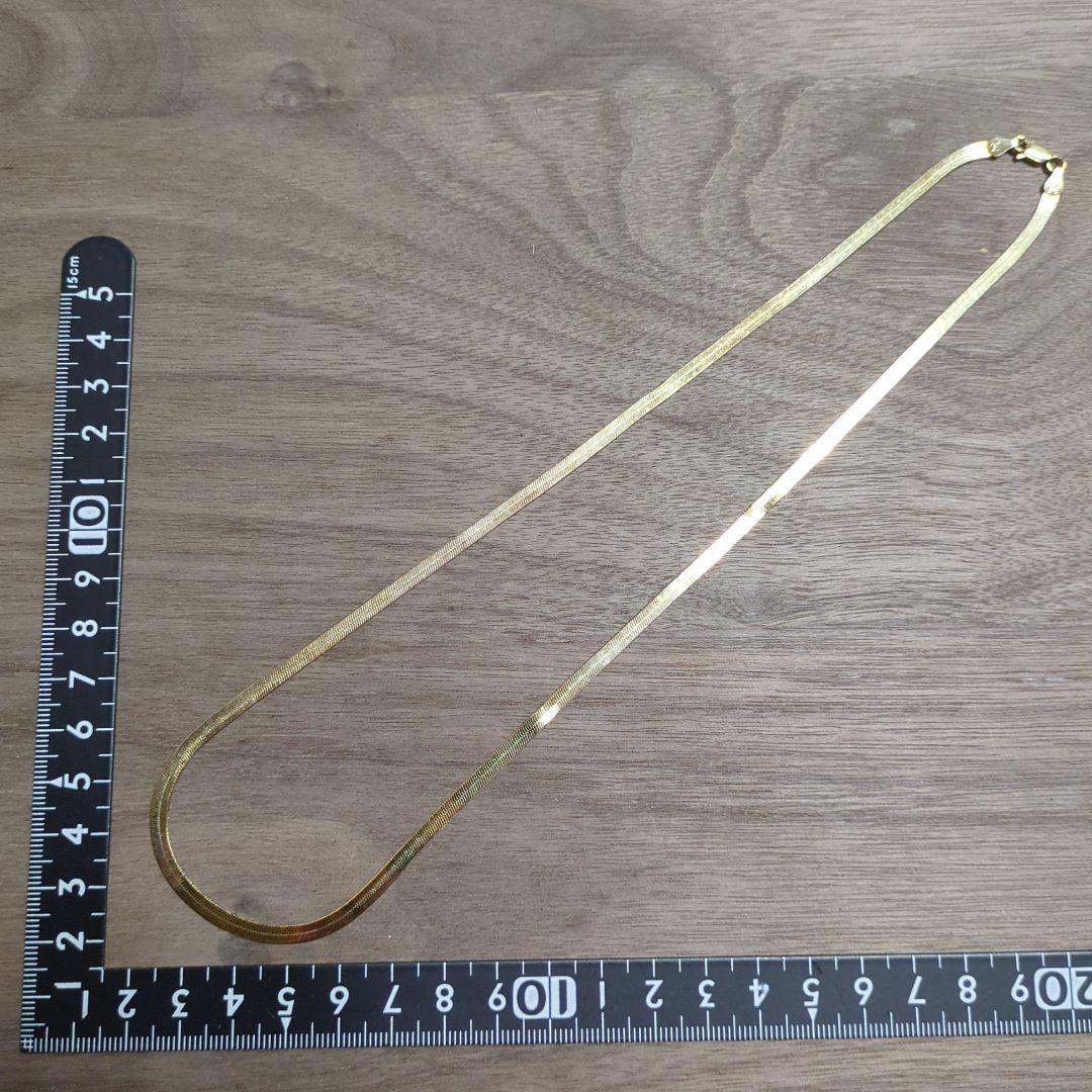 シルバーネックレス 925 フラットスネークチェーン 約51cm