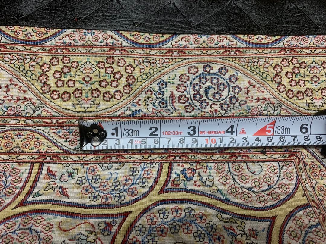 ペルシャ絨毯、イラン、クムシルク絨毯/サイズ: 100x150cm..ir5m。