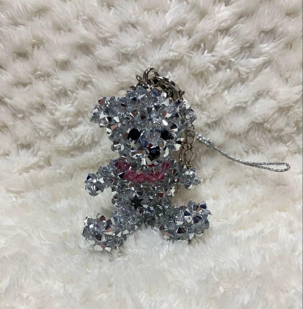 希少 LEXUS レクサス テディベア スワロフスキー チャーム キーホルダー