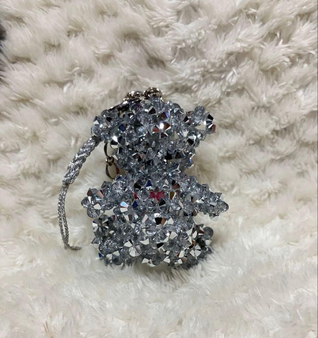 希少 LEXUS レクサス テディベア スワロフスキー チャーム キーホルダー