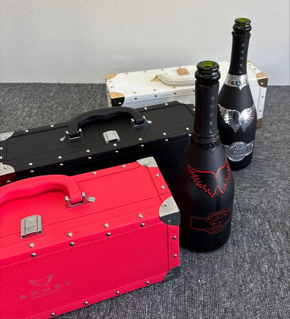 ANGEL エンジェル シャンパンボトルケース 5色セット 空瓶2本付き