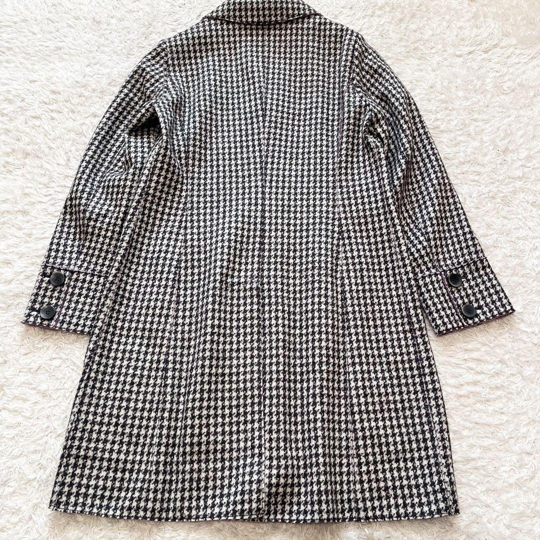 専用MaxMara ダブルフェイス コート 千鳥格子 ウール ピンク 42