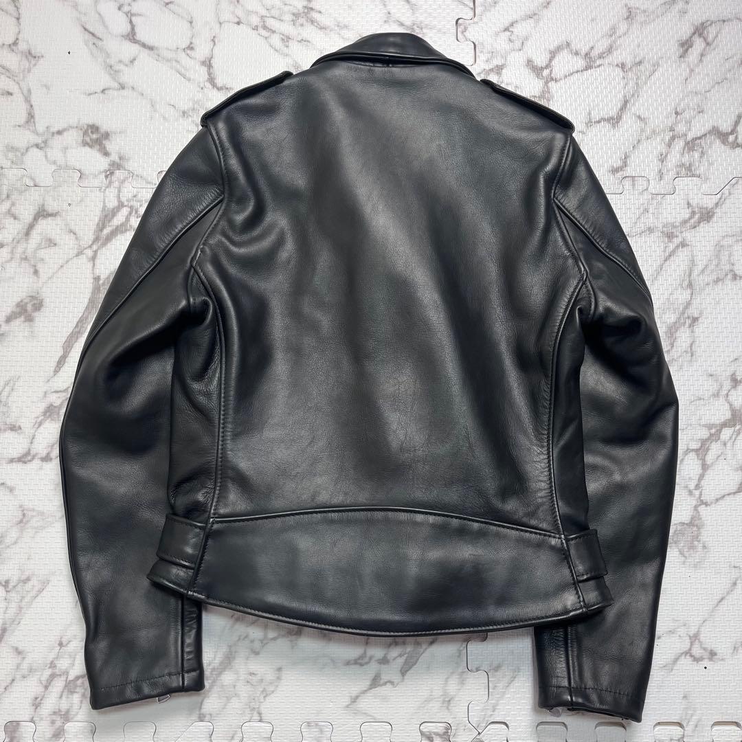 極美品✨【米国製】schott ダブルライダース 牛革 黒 M size