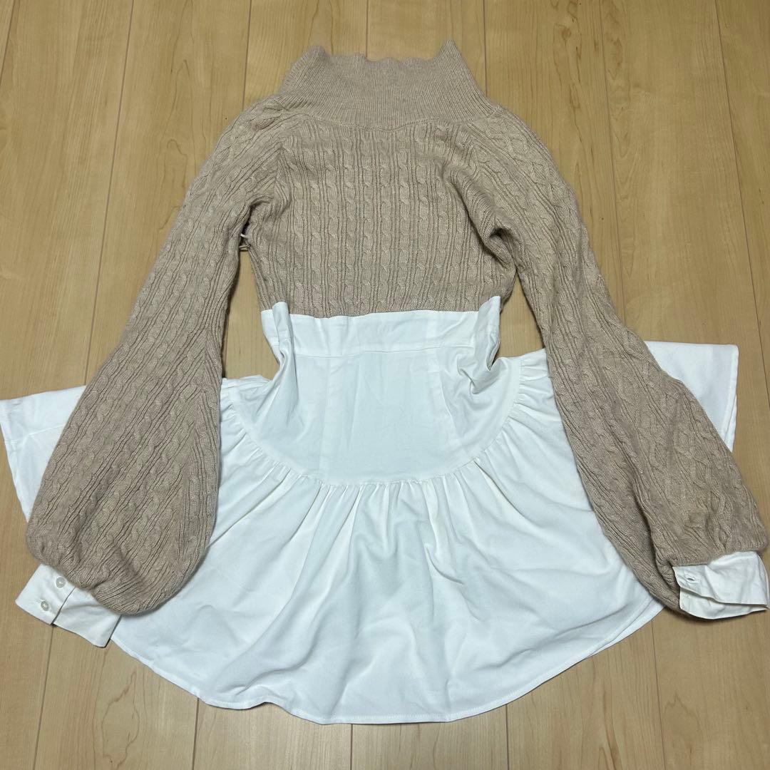 andmarry アンドマリー Tess blouse mini dress