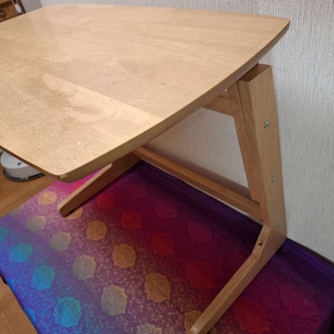 高さを変えられる小机　TZT7542　幅75×奥行400×高さ55cm