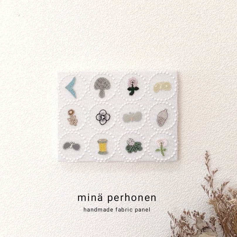 ミニ　ファブリックパネル　ミナペルホネン　インテリア　北欧　クリスマスプレゼント