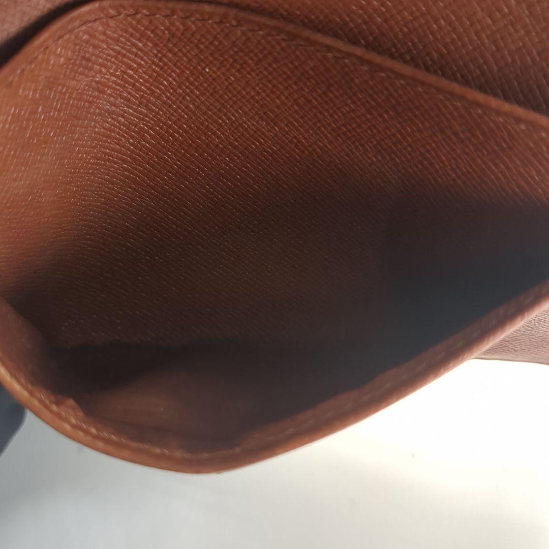 LOUIS VUITTON モノグラム 二つ折り財布 がま口 M61663 茶色