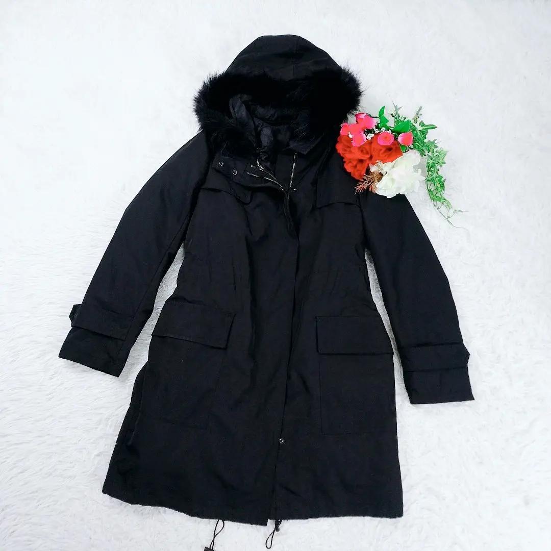 【極美品】ICB ダウンライナー ファーフード付き ロングコート 4way 黒