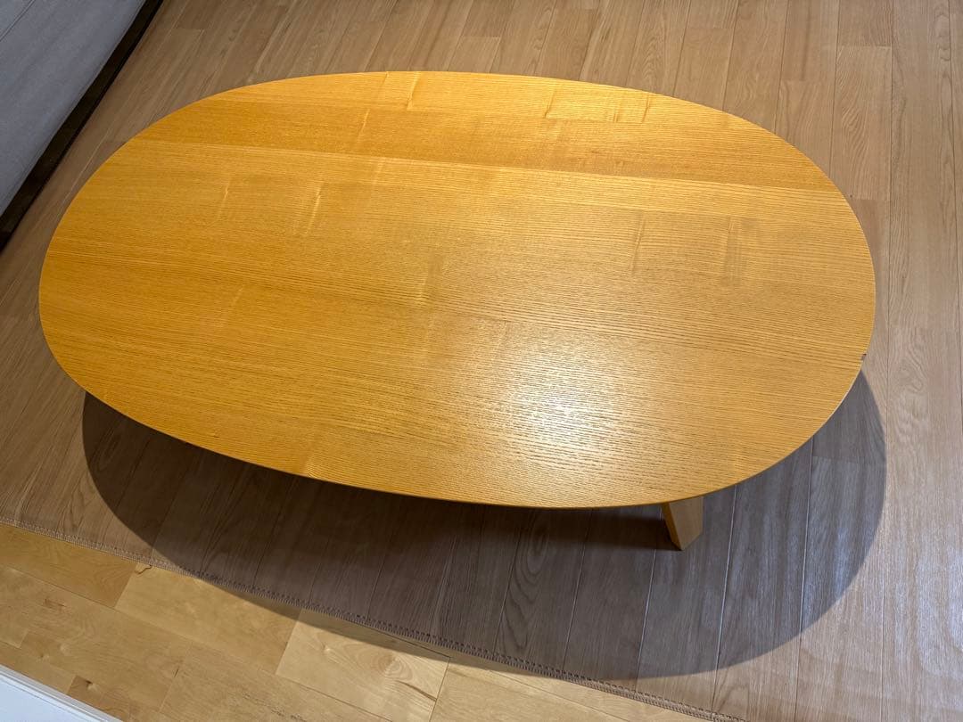 無印良品こたつテーブル楕円+ケーブル非売品