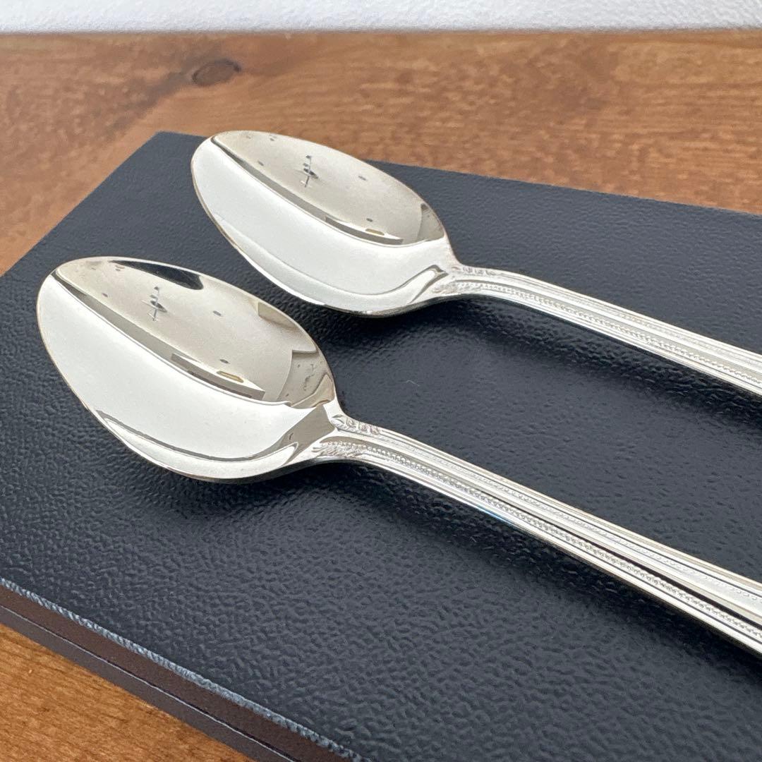 未使用　ラッキーウッド　SILVER950 スプーン2本　純銀製　シルバー950