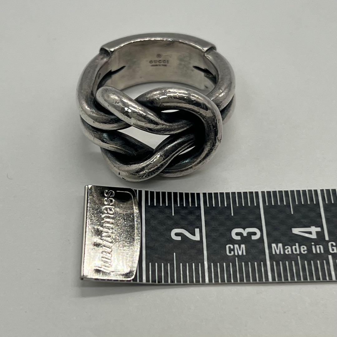 グッチ GUCCI ノット リング 表記サイズ26 SV925 オールド 希少
