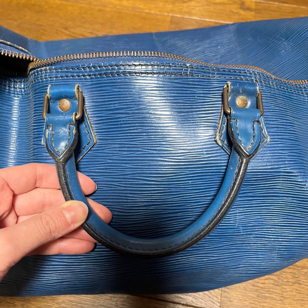 【ルイヴィトン/Louis Vuitton】エピレザーボストンバッグ40 青