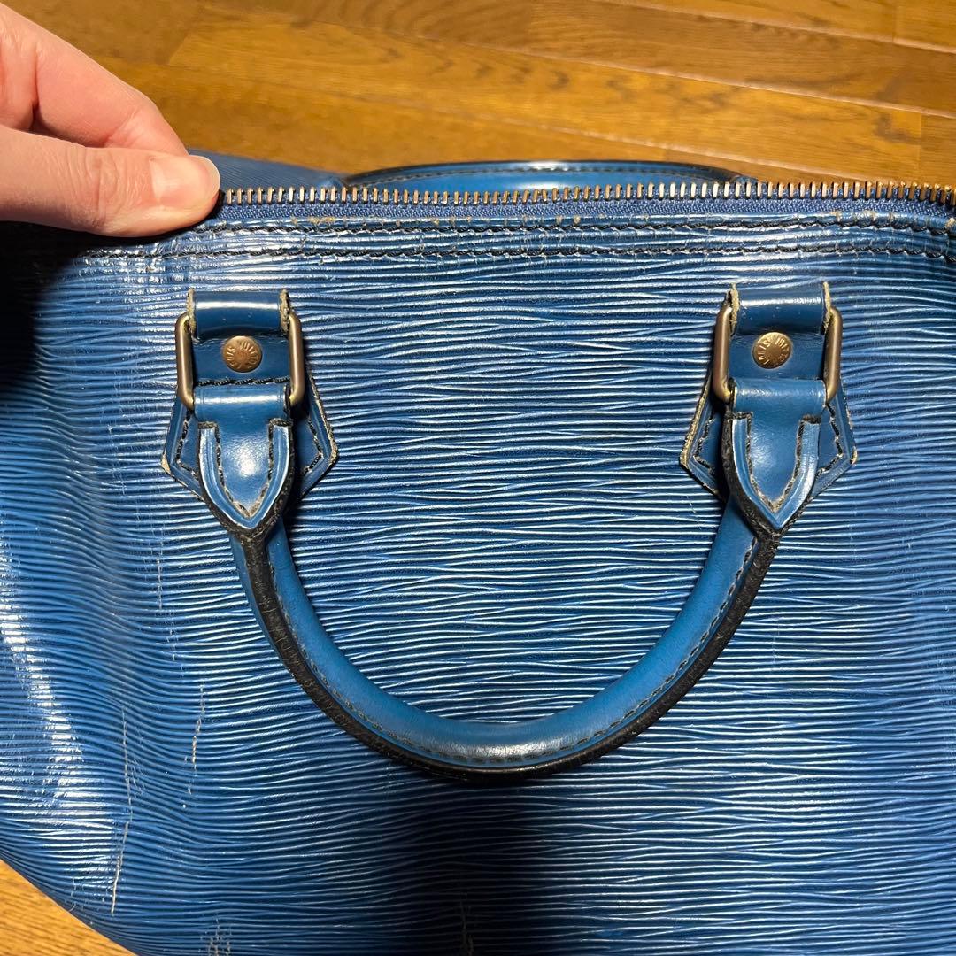 【ルイヴィトン/Louis Vuitton】エピレザーボストンバッグ40 青