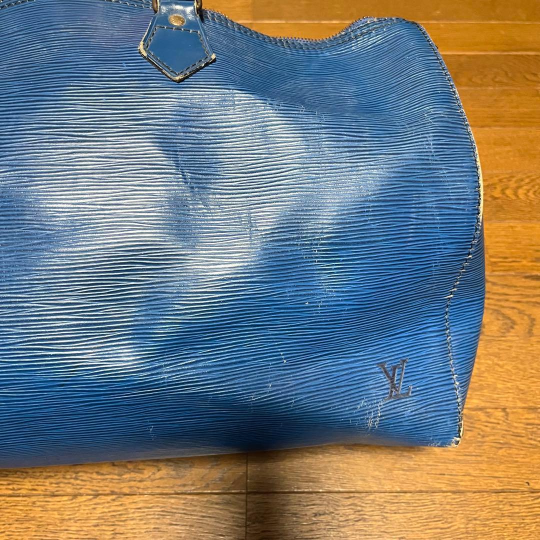 【ルイヴィトン/Louis Vuitton】エピレザーボストンバッグ40 青