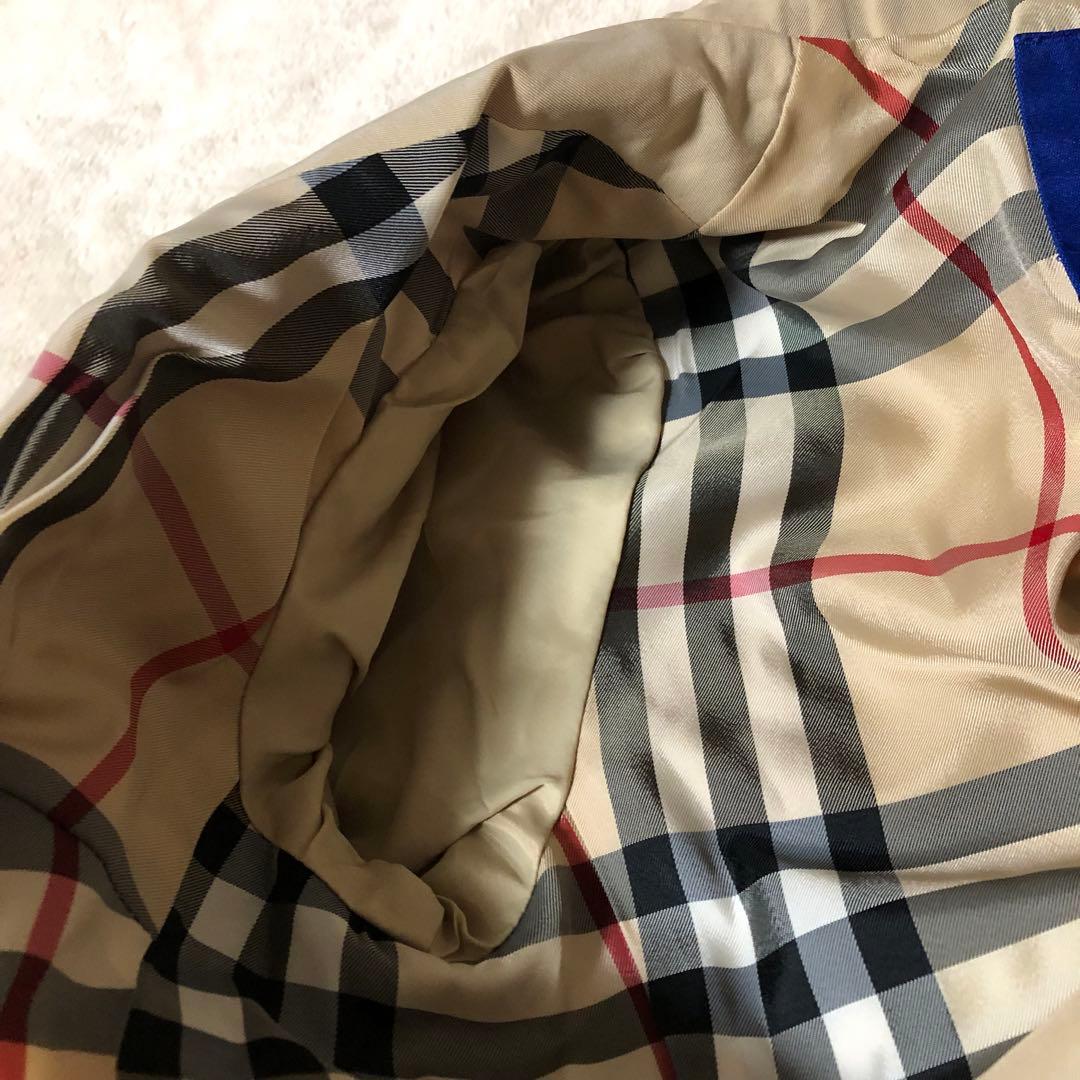 AKI　バーバリーブルーレーベル　トレンチコート　Aライン　ノバチェック