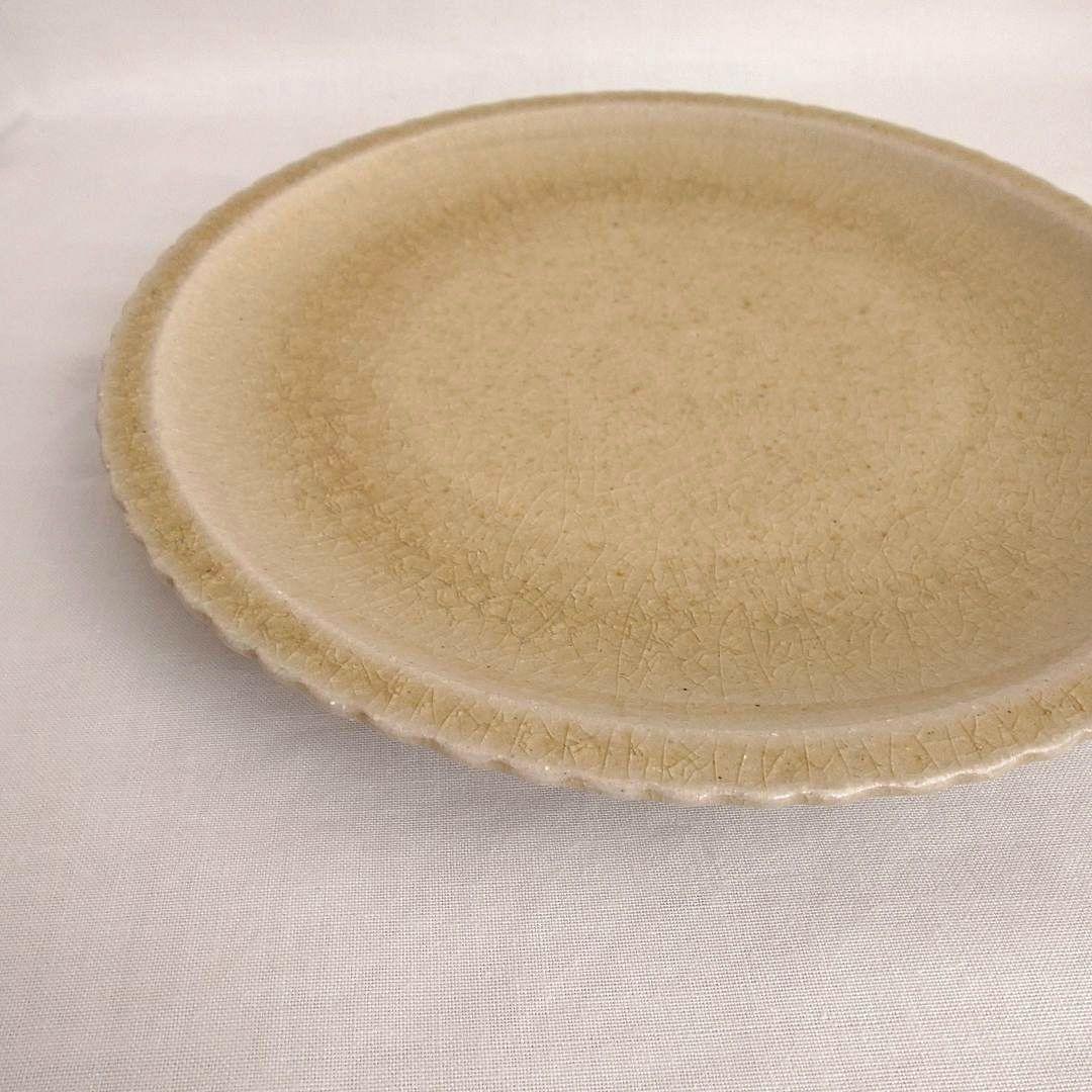 たくまポタリー 7寸 おかず皿 オリーブ 2枚セット