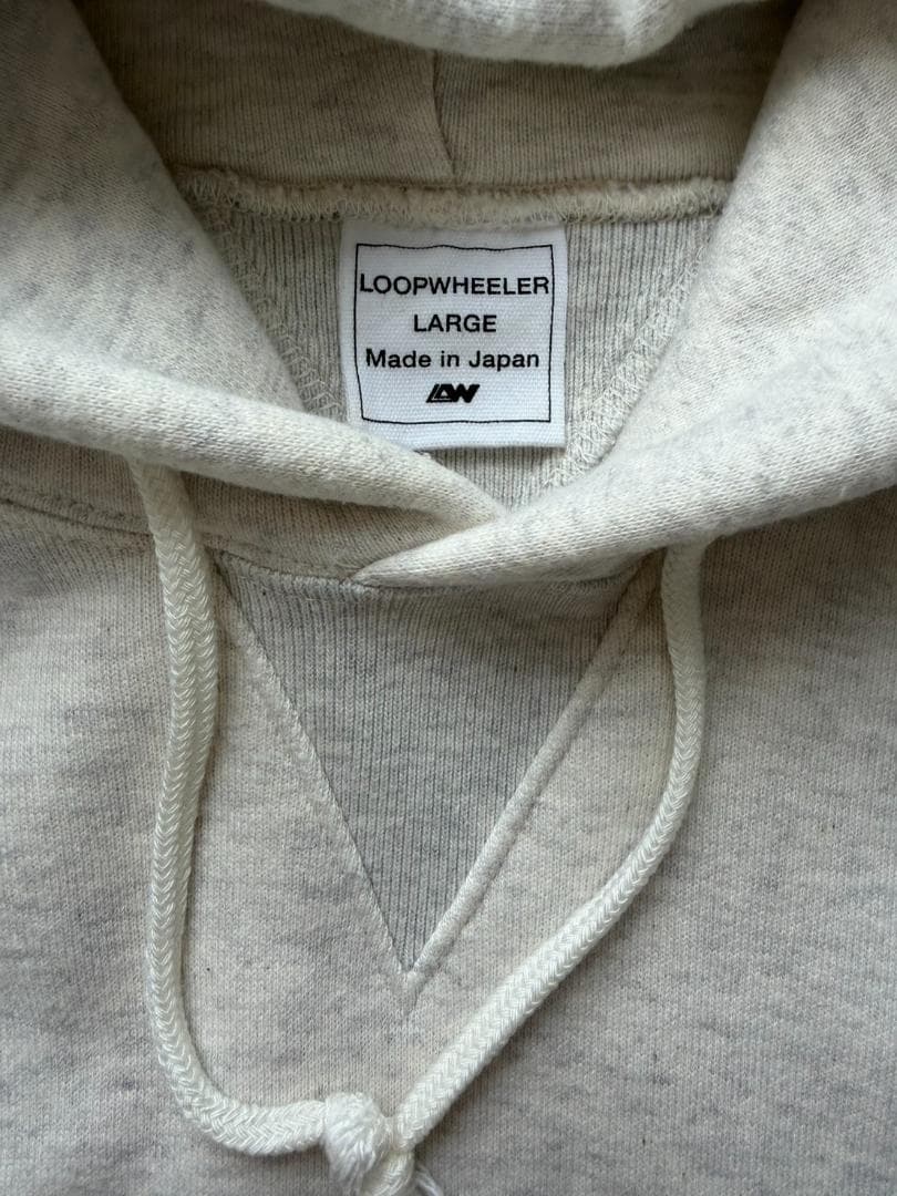ループウィラー LW05 丸胴吊り編みプルオーバーフーディ Lサイズ