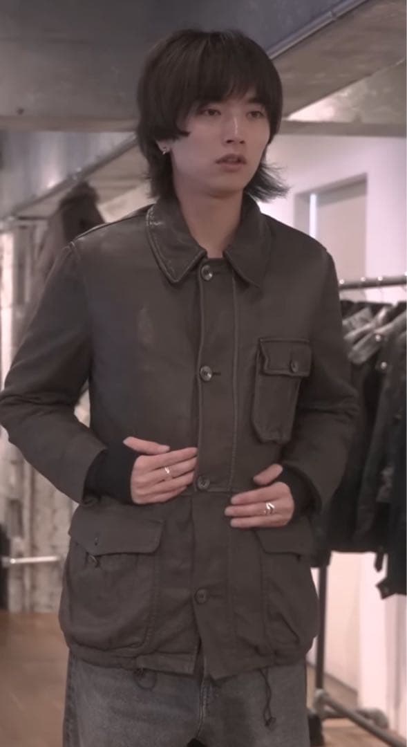 【深水光太着用似】vallemosso palestro 羊革 ラムレザー