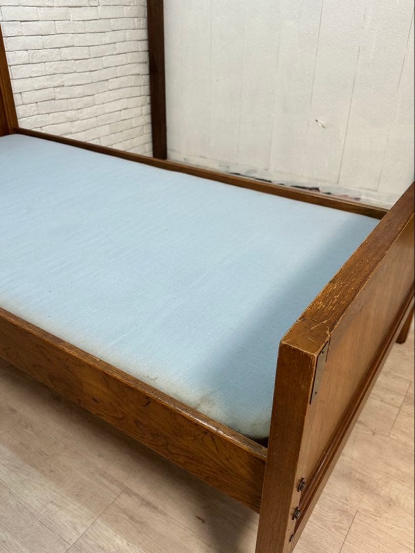 【ぷらまい】1960アメリカ　ビンテージ　シングルベッドフレーム