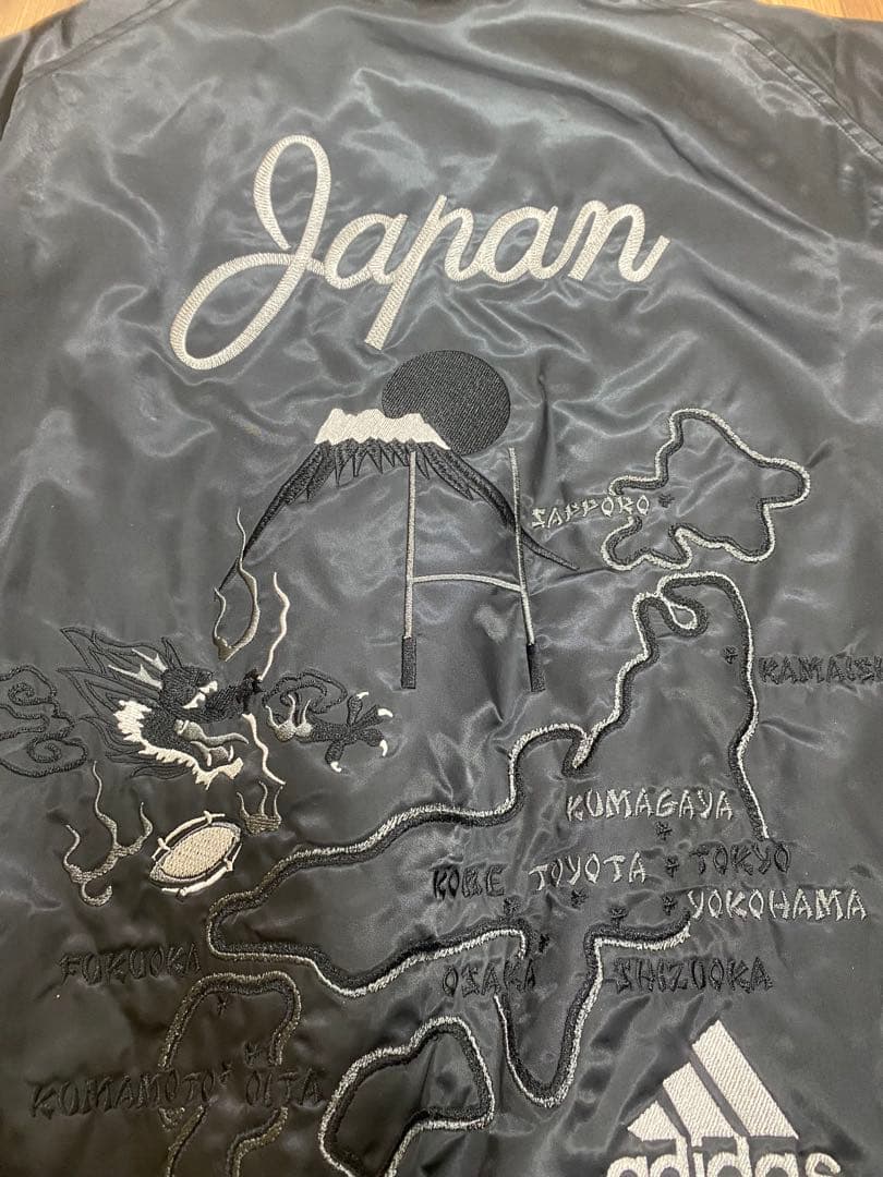 adidas アディダス　ALLBLACKS スカジャン　希少サイズO（XL）