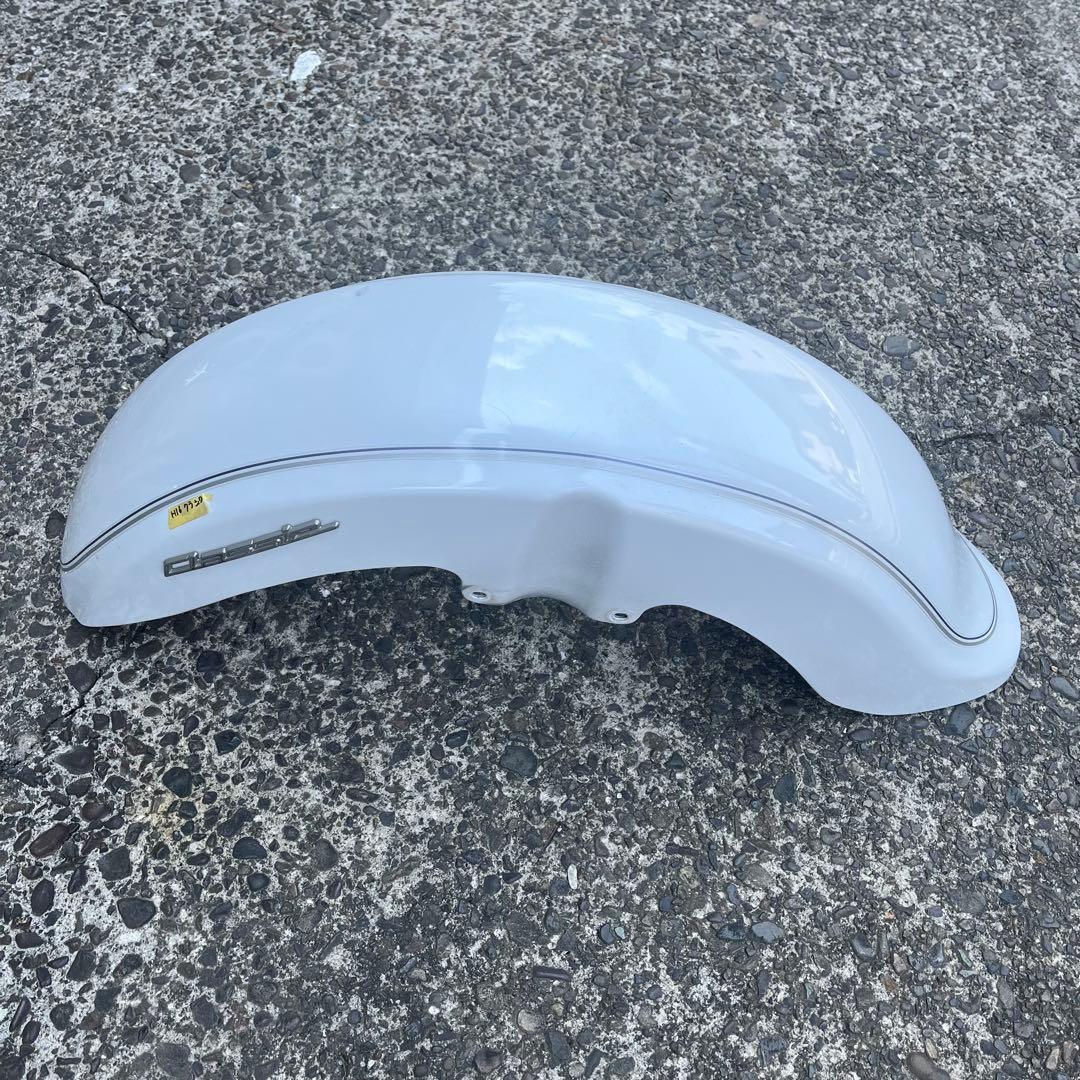 ドラッグスター400クラシック　純正フロントフェンダー ホワイト　中古