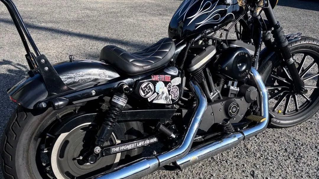 ハーレースポーツスターXL883N ショート加工 純正フェンダー前後セット