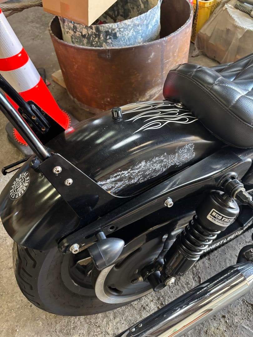 ハーレースポーツスターXL883N ショート加工 純正フェンダー前後セット