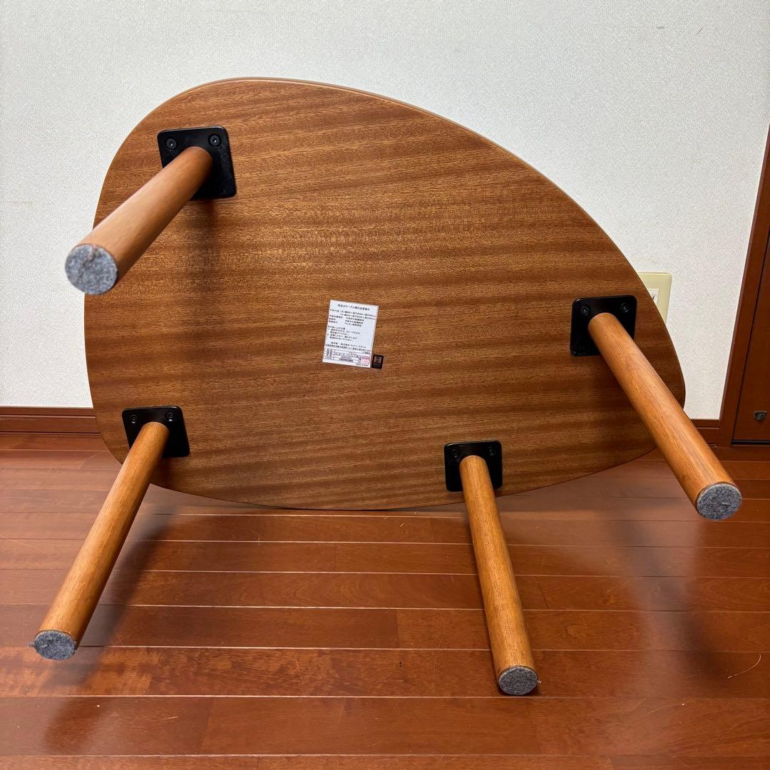 【訳あり品】【ウィドゥスタイル】センターテーブル　卵形