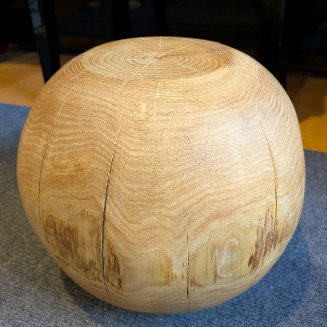 栗　天然木　丸型　切り株　丸太　高さ約26㎝