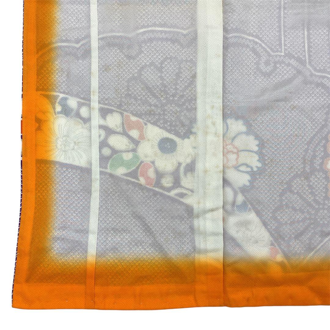 ◎mk-3097　七五三　女の子　着物・襦袢セット　7歳　銀駒刺繍　　1-26